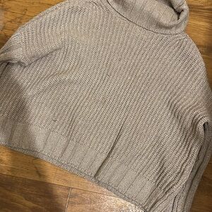 Cozy Tan Turtleneck Sweater